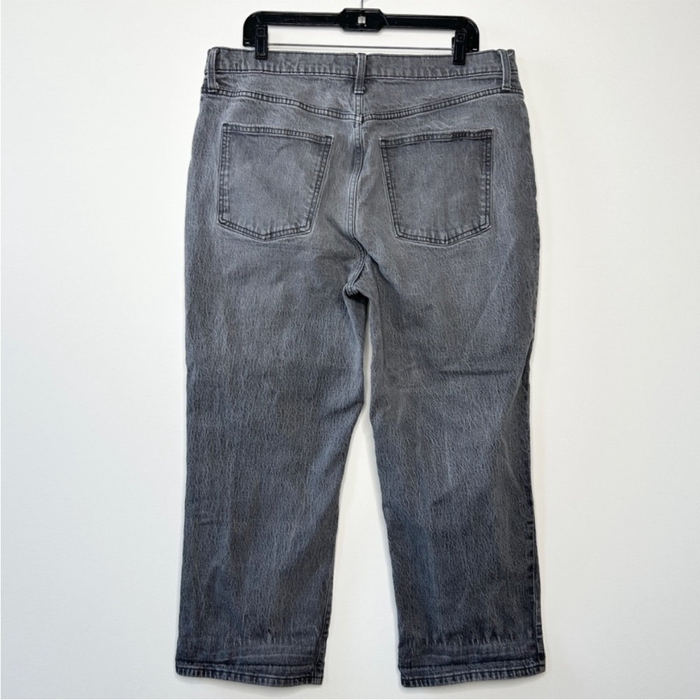 Universal Thread Grey Button Front Vintage Straig… - image 3